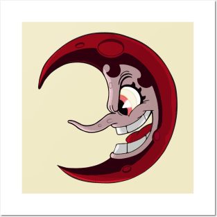 Moon boss - Cuphead Posters and Art